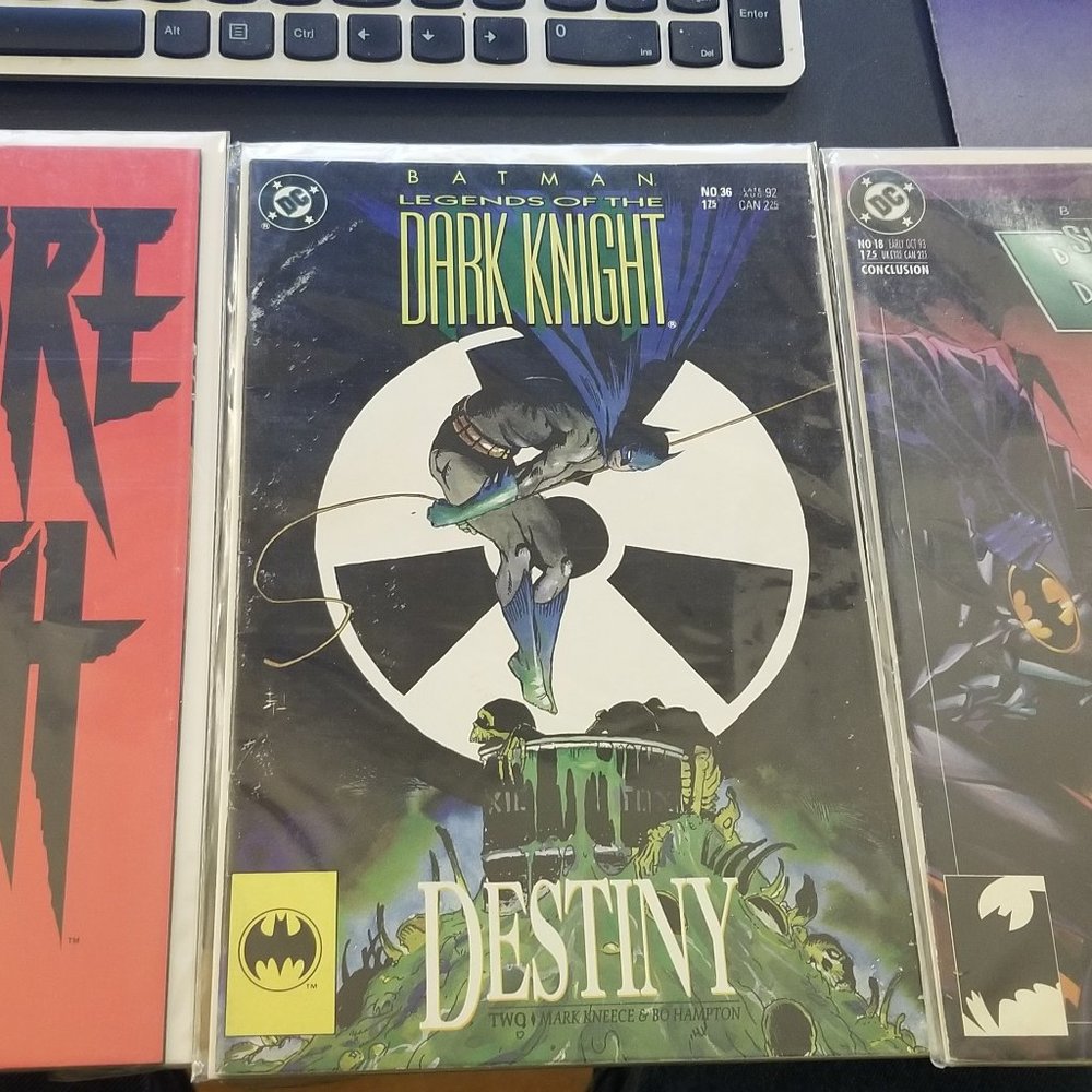 DC and Marvel Comics Lot of 3 Batman & Sabre Tooth